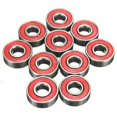 thumbnail image 1 of FrostHike Roulements de Roulement de Patin à Roulettes Haute Performance 10 Pcs Roulements de Longboard Trottinette - Rouge Rouge, 1 of 5