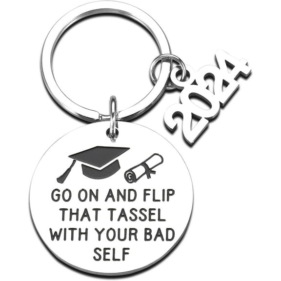Senior Gifts Class of 2024 Gifts Funny Graduation Gifts for Her Him Girls Boys Keychain, Middle Senior High School College Graduation Gifts for Her Him 8th Grade Students, Masters Degree Nurse PhD