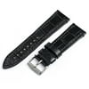 Genuine Leather Replacement Watchband for Apple Watch, 24mm width for 42mm Apple Watch, Black Croco