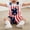 Red, variant on ATOGUTA Boys Short Overalls Kids Summer Straps 4th of July Jumpsuits Jeans Shortalls Size 1T-5T, Red
