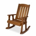 thumbnail image 4 of Amish Heavy Duty 600 Lb Mission Pressure Treated Rocking Chair (Cedar Stain), 4 of 10