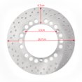 thumbnail image 2 of Motor Genic Rear Brake Rotor Disc Fit for Yamaha YP 400 Majesty 400 2004-2014, 2 of 6