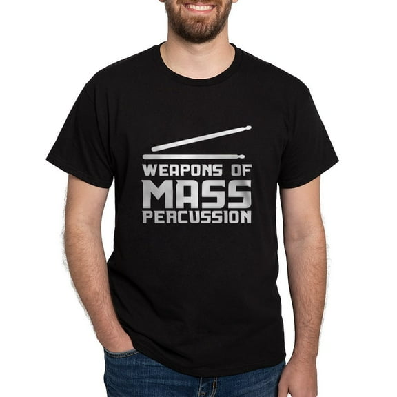 CafePress - Weapons Of Mass Percussion T Shirt - Men's Classic Graphic Cotton T-Shirt