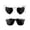Black, variant on Bride Sunglasses for White Heart Sunglasses Black One Size