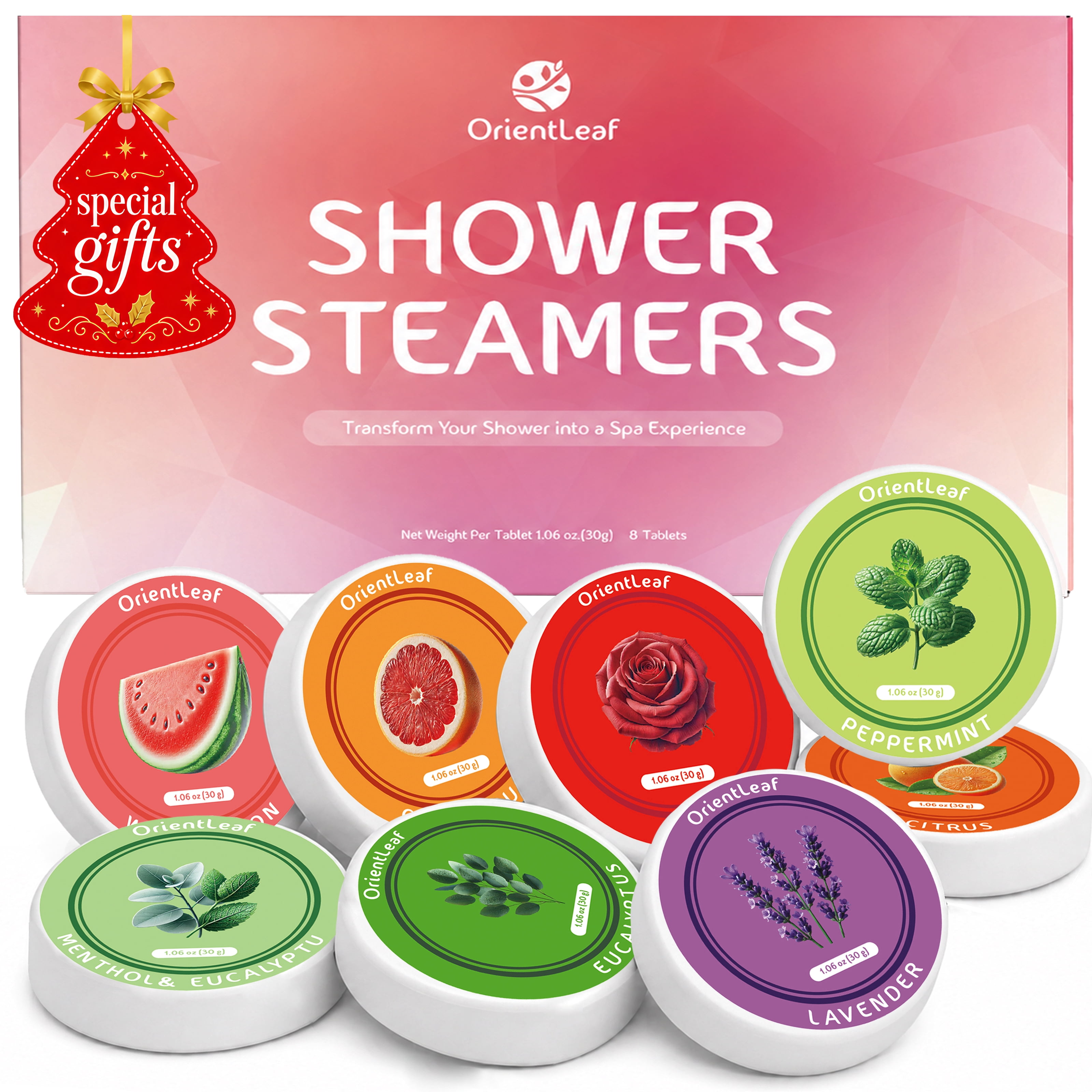 OrientLeaf Shower Steamers Aromatherapy, 8-Pack photo 1