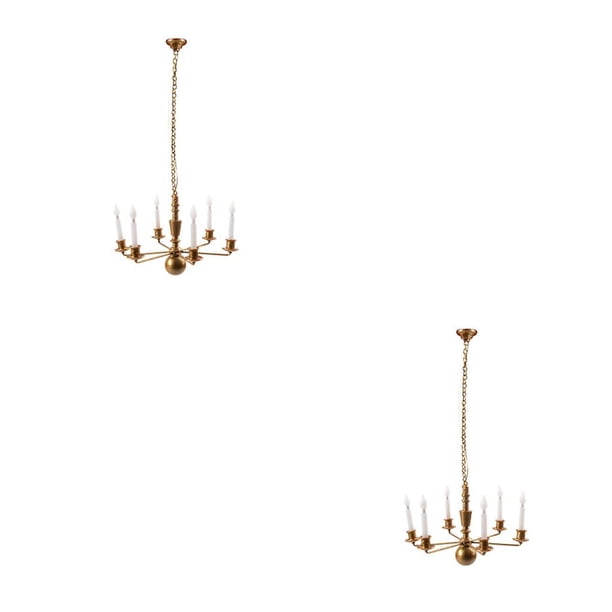 Matsuzay Mini modelos de candelabro, modelo de construcción de Micro paisaje, Kit DIY, de arena, muebles de juguete, accesorios, juguetes para Type1 NO1
