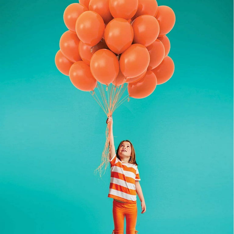 Ballon Orange fluo X100pcs