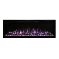 Modern Flames Spectrum Slimline Built-in/Wall Mounted Electric Fireplace, Sizes: 50"-100"