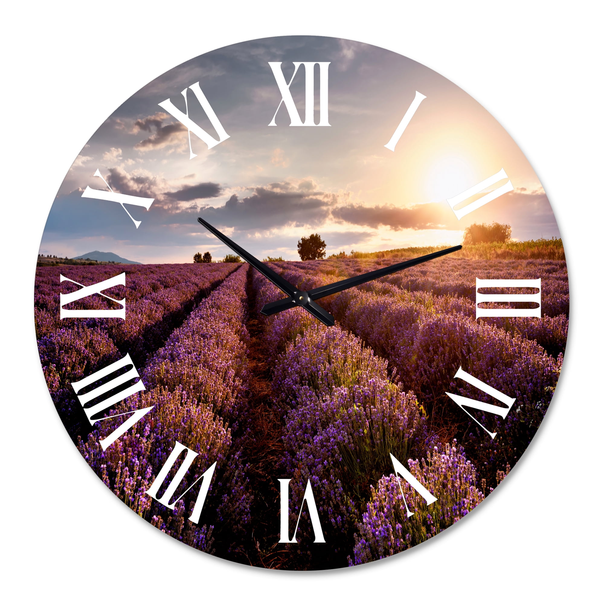 Designart 1" Quartz Farmhouse Wall Clock
