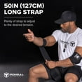 thumbnail image 2 of TEMOGU-Elbow Wraps (1 Pair) - 40" Elastic Elbow Support & Compression - For Weightlifting, Powerlifting, Fitness, Cross Training & Gym Workout - Elbow Straps for Weight Lifting (Black), 2 of 4