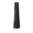 thumbnail image 2 of Funda para sombrilla de jardín, resistente al viento, con cordón ajustable y cremallera, tela Oxford resistente para patio al aire libre. Negro sin poste, 2 of 8