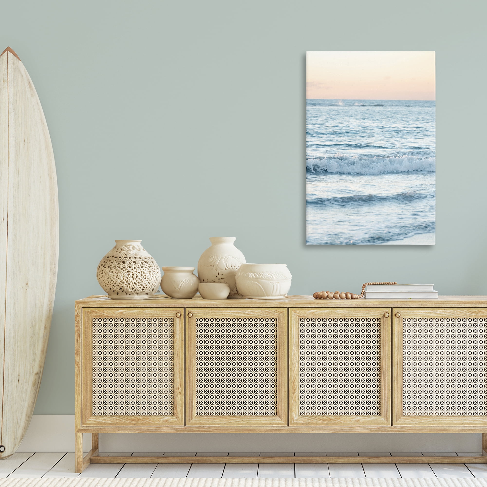Stupell Industries Sunset & Sea View Coastal Photography Gallery Wrapped Canvas Art Print Wall Art, 30 x 45