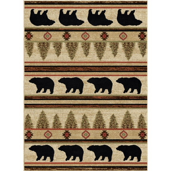 Mayberry Rug HS7482 2X3 2 ft. 3 in. x 3 ft. 3 in. Hearthside Appalachian Area Rug, Beige