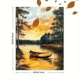 thumbnail image 3 of Sunset Lake Canoe Wall Art/Canvas Painting， Suitable for Living Room， Bedroom， Office， Dining Room， and Hallway Decoration., 3 of 8
