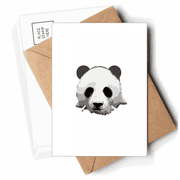 China National Treasure Panda Outline Postcards Envelopes Blank Note Cards Mailing