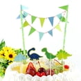 thumbnail image 4 of pastel de papel adorno de fiesta favores decoración pastel bandera bandera pequeño dinosaurio Sunnimix Topper de la torta, 4 of 8