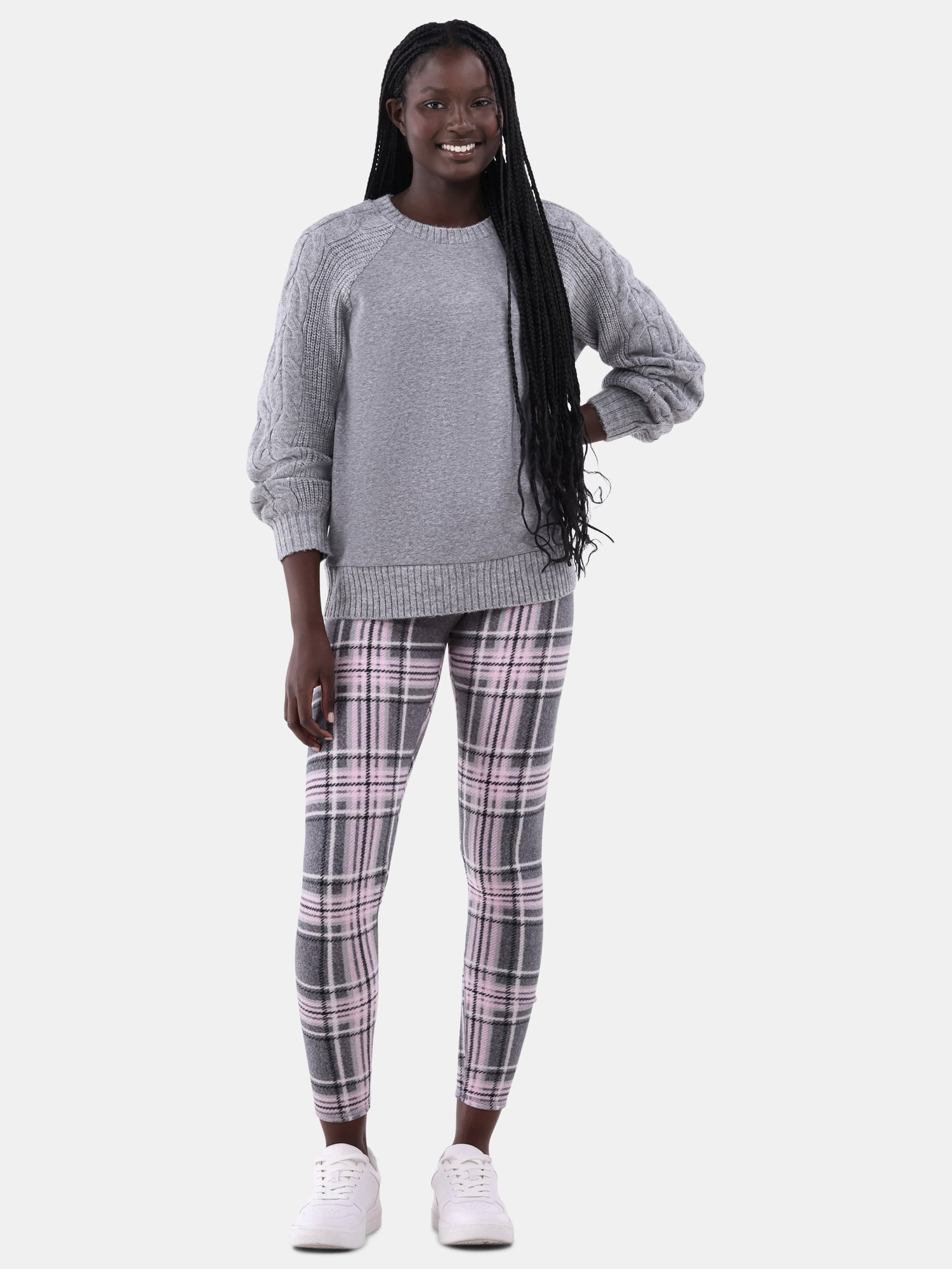 ClimateRight by Cuddl Duds Stretch Women's Warm Stretch Fleece High Rise Base Layer Thermal Legging, Sizes XS to 4X