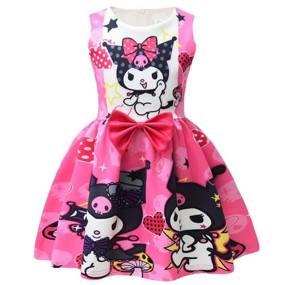 Sanrio hello kitty Robe Sans Manches kuromi Princesse pour Filles Robe de Fête pour Enfants