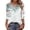 A532 Multicolor, variant on Tunic for Women V Neck 3/4 Sleeve Casual Loose Fit Floral Bird Graphic Print Soft Breathable Lightweight Spring Summer Fashion Tops