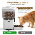 thumbnail image 5 of Eurhowing Smart WiFi Pet Feeder with 1080P HD Camera, 6.5L Automatic Cat Feeder Dog Food Dispenser with Night Vision & 2-Way Audio, App Control, Timer, Dual Power, White, 5 of 9