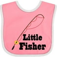 thumbnail image 3 of Inktastic Little Fisher Fishing Boys or Girls Baby Bib, 3 of 4