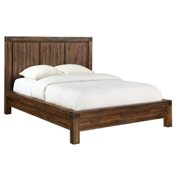 Millstone Modern Cal King Platform Bed in Acacia Rustic Brown