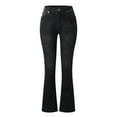 WEAIXIMIUNG Womens Jeans Petite Women's Jeans Micro Flare Pants Middle