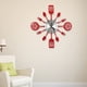 thumbnail image 4 of Relojes de Pared de Cocina Grandes de 16 Pulgadas con Cucharas y Tenedores, Reloj de Pared de Vajilla 3D, DecoracióN del Hogar (Rojo), 4 of 7