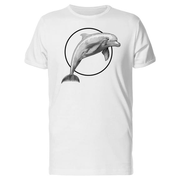 Realistic Dolphin Sketch Tee Men's -Image by Shutterstock