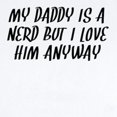 thumbnail image 2 of CafePress - My Daddy Is A Nerd Body Suit - Baby Light Bodysuit, Size Newborn - 24 Months, 2 of 4