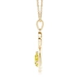 thumbnail image 2 of ANGARA Lab Grown Yellow Diamond Paw Print Pendant for Women in 14K Yellow Gold (Size-5.9mm| Clarity-VS) | April Birthstone, Anniversary, Jewelry Gift for Women | Lab-Grown Yellow Diamond Necklace, 2 of 6