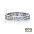 thumbnail image 3 of Lafonn Classic Sterling Silver Platinum Plated Simulated Diamond Rings 0.9 (0.9 CTTW), 3 of 5