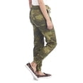 thumbnail image 2 of Coco + Carmen OMG Shani Drawstring Joggers (Green Camo, S/M), 2 of 2