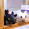 thumbnail image 3 of Peluche cómo entrenar a tu dragón, juguetes Kawaii, dinosaurios blancos y negros, juguetes de peluche de animales, en Stock, regalo de cumpleaños para niños, 3 of 4