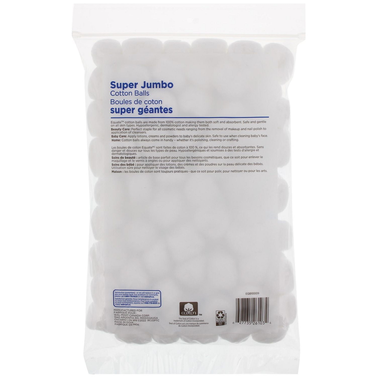 Equate Super Jumbo Cotton Balls