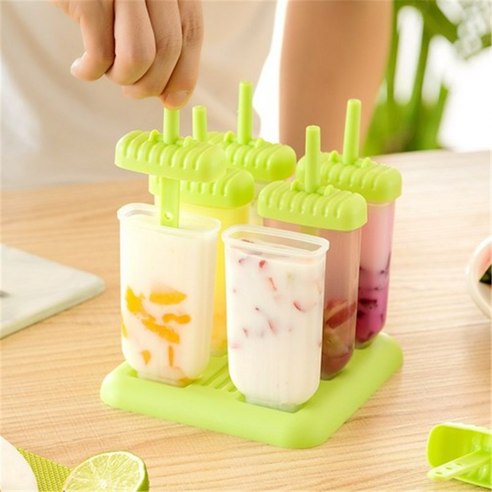 Popsicle Molds Maker, Reusable Ice Cream Pop Molds Trays for Homemade