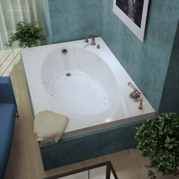 Atlantis Tubs 4260VAL Vogue 42 x 60 x 23 - Inch Rectangular Air Jetted Bathtub w/ Left Side Pump Placement