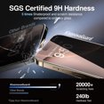 thumbnail image 5 of [2+2Pack] KisonovaGuard For iPhone 16 Pro Screen Protector and Camera Lens Film[Privacy Tempered Glass Protector][9H Hardness][No-Bubble][3D Full Coverage]for iPhone 16 Pro, 5 of 7