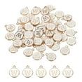 thumbnail image 1 of Dije de letra W Unique Bargains Doble Cara esmalte blanco Paquete de 50, 1 of 5