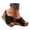 Black, variant on Dakaela Women's Platform Wedge Sandals Comfortable Open Toe Cork Wdges Slides Leather Dressy Casual Summer Beach Shoes Black Size 6.5