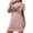 Pink, variant on MuZeFu Womens Nightgowns Sleepwear Soft Pajama Dress Nightshirts Plus Size Women's Oversized Short Nightgown Fashion Chest Print Short Sleeve Nightdress