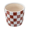 thumbnail image 2 of Mainstays 6 Inch Red White Checkered Planter, 2 of 7