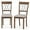 Brown, variant on Giantex Farmhouse Dining Chairs Set of 2, Modern Kitchen Chairs w/Elegant Hollowed backrest, Upholstered Seat, Walnut