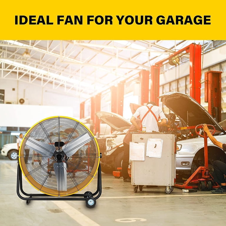 Simple Deluxe 36 inch Industrial Large Metal Blade Floor Drum Fan