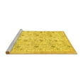 thumbnail image 2 of Ahgly Company Machine Washable Indoor Square Abstract Yellow Contemporary Area Rugs, 8' Square, 2 of 4