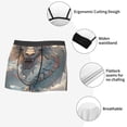 thumbnail image 3 of Yiaed Cool Cloud White Dragon Print Men's Soft Cotton Boxer Shorts Breathable Boxers Underwear Moisture-Wicking Underwear Stretch Boxer Briefs for Man-Large, 3 of 5