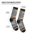 thumbnail image 2 of Crew Socks for Women Men, Winter snowy cute bee A  Moisture Running Athletic Football Striped Socks Cushion Tube Socks, 2 of 7