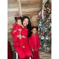 thumbnail image 4 of Conjuntos de pijamas con volantes navideños para toda la familia, pijamas para niños y niñas, conjuntos de pijamas de algodón de manga larga para bebés y hermanos, 4 of 5