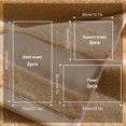 thumbnail image 2 of Eurhowing 6-Piece Bath Towel Set, Ultra Soft Absorbent Cotton Towels, Quick-Dry & Low Lint Bathroom Towels Set, Coffee, 2 of 9