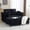 Black, variant on Ktaxon Corduroy Sofa Bed, Upholstered Comfy Sleeper with Pillow Arms, Lounge Chair with Lumbar Support Pillows, Ideal for Small Spaces Black
